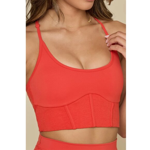 POPFLEX CAYENNE SET - Pirouette Skort, Plie Corset Crop, Flexy Crop Top NWT - Picture 6 of 16